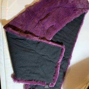 Authentic Chanel Purple Lapin fur scarf